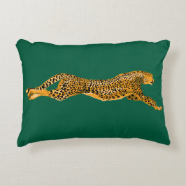 RUNNING CHEETAH THROW PILLOW アクセントクッション