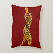 RUNNING CHEETAH THROW PILLOW アクセントクッション (裏面(縦))