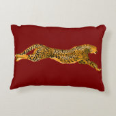RUNNING CHEETAH THROW PILLOW アクセントクッション (裏面)