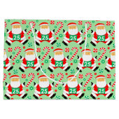 Running Christmas Holiday Large Gift Bag ラージペーパーバッグ (裏面)