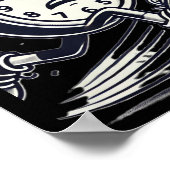 Running Clock Make Every Second Count Sticker  ポスター (角)