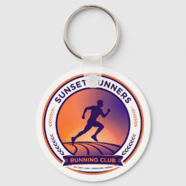 Running Club Sunset Runner Keychain キーホルダー