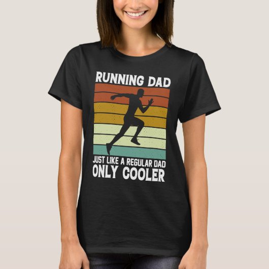 Running Dad  Marathon Runner Father's Day Coach Tシャツ (正面)