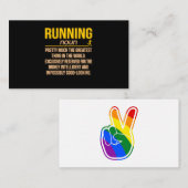 Running Definition Half Marathon Runner Fitness Gr エンクロージャーカード (正面/裏面)