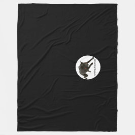 running dog music fleece blanket フリースブランケット