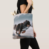 Running Dog Tote Bag トートバッグ (クローズアップ)