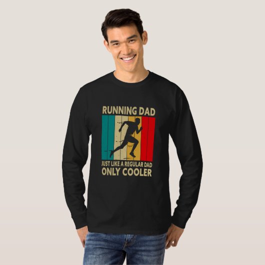 Running For Men Dad Marathon Runner Coach Marathon Tシャツ (正面フル)