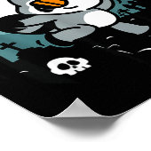 Running From My Dark Thoughts Funny Raccoon Hallow ポスター (角)