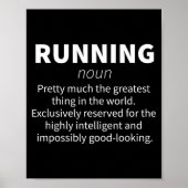 Running Funny Definition Funny 5k Marathon Runner  ポスター (正面)
