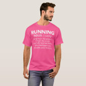 Running Funny Definition Noun Marathon Runner Coac Tシャツ (正面フル)
