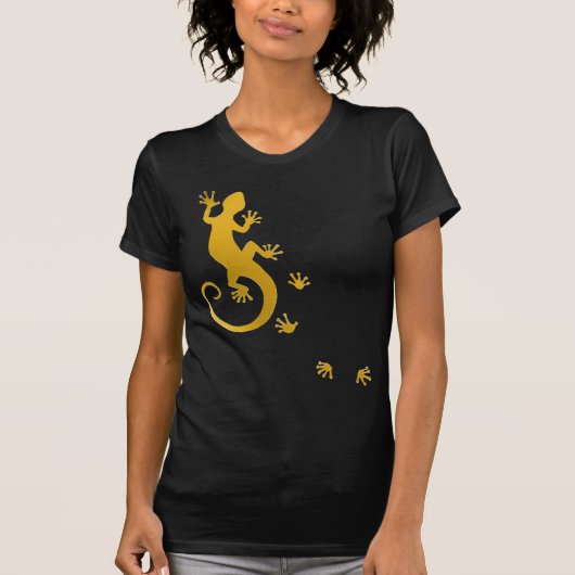 Running Gecko gold Tシャツ (正面)