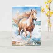 Running Horse カード (黄色い花)