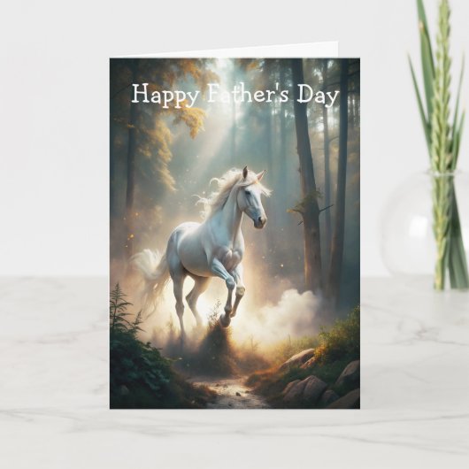 Running Horse Father's Day カード (正面)