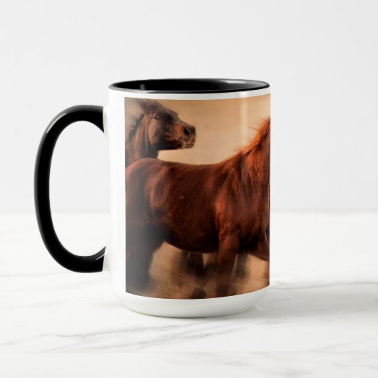 Running Horses マグカップ (左)