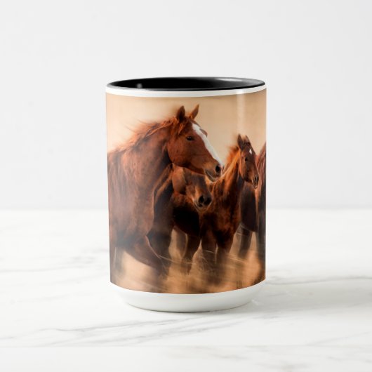 Running Horses マグカップ (中央)