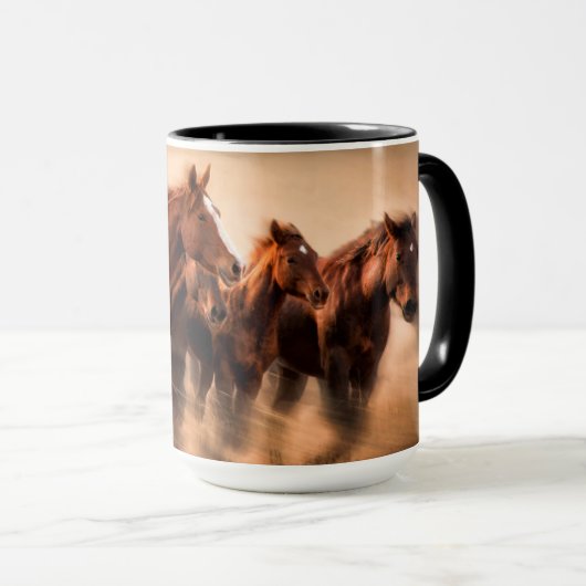 Running Horses マグカップ (正面右)