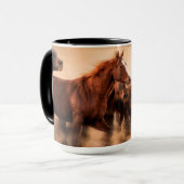 Running Horses マグカップ (正面左)