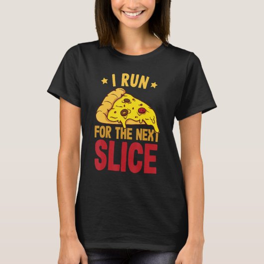 Running i run for next slice runner tシャツ (正面)