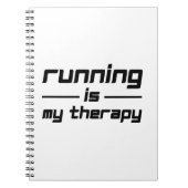 Running Is My Therapy ノートブック (正面)