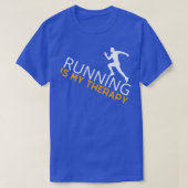 Running Is My Therapy 38 Tシャツ (デザイン正面)