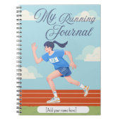Running Journal | Personalized Fitness Tracker ノートブック (正面)