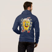 **Running Juice Cup Cartoon – Fun Street Drink Cha パーカ (裏面フル)