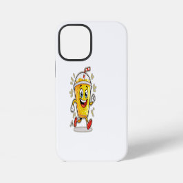 **Running Juice Cup Cartoon – Fun Street Drink Cha iPhone 12 Miniケース