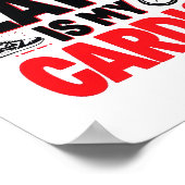 "Running Late is My Cardio" Funny Quote ポスター (角)