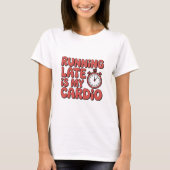 Running Late Is My Cardio Funny Stopwatch Graphic Tシャツ (正面)