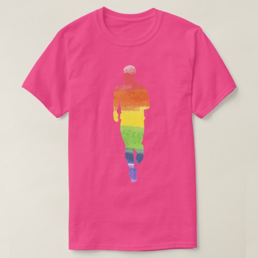 Running LGBTQ Pride Month for Runner or Jogger Rai Tシャツ (デザイン正面)