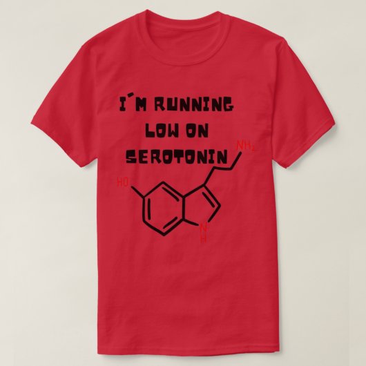 Running Low On Serotonin Essentual Running Low On  Tシャツ (デザイン正面)