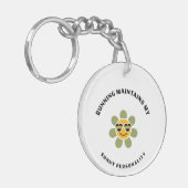 Running maintains my sunny personality キーホルダー (正面左)