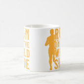 Running Marathon Run On Wild Side Runner Road Mara コーヒーマグカップ (中央)