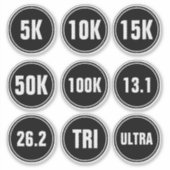 Running Marathon, Triathlon, 5K, 10K... シール (正面)