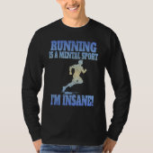 Running men Marathoner Runner Coach XC Running 1 Tシャツ (正面)