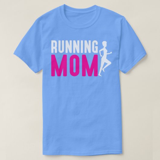 Running Mom Athlete marathon Mother Sport Runner Tシャツ (デザイン正面)