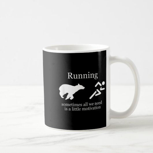 Running. Motivation  コーヒーマグカップ (右)