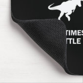 Running Motivation Raptor Chase Funny Dinosaur マウスパッド (コーナー)