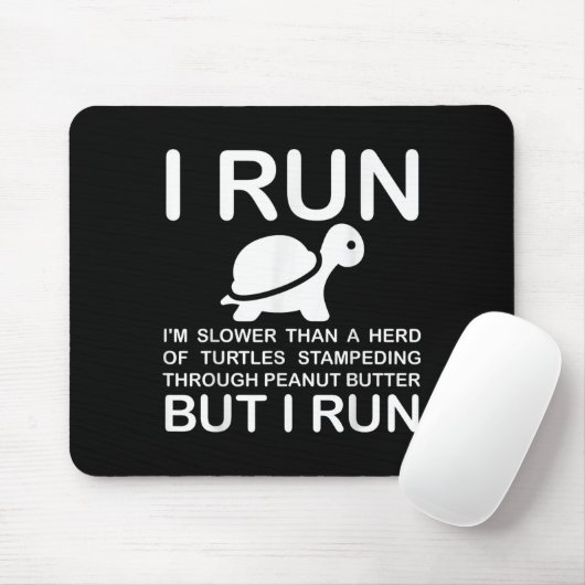 Running Motivation Turtle  マウスパッド (マウス)