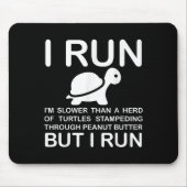 Running Motivation Turtle  マウスパッド (正面)
