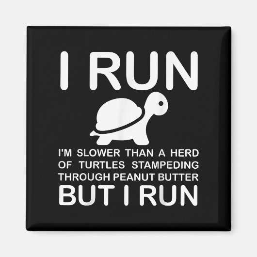 Running Motivation Turtle マグネット (正面)