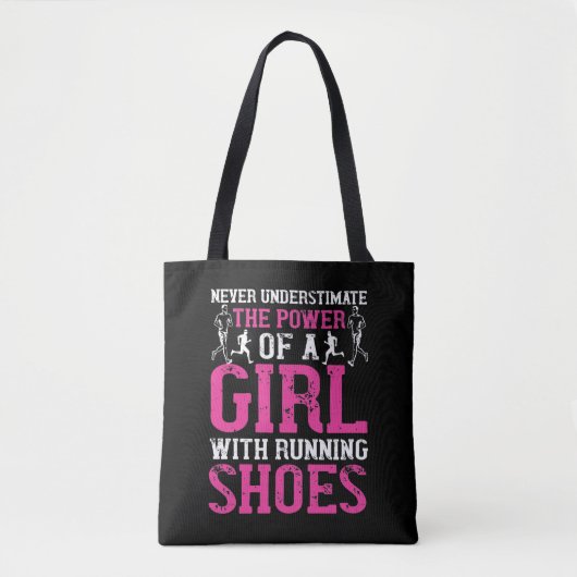 Running - Never underestimate champion トートバッグ (正面)