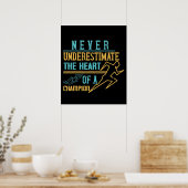 Running - Never underestimate champion ポスター (キッチン)