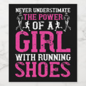 Running - Never underestimate champion ワインラベル (シングルラベル)