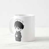 Running on 1 Percent Relatable Chibi Coffee Illust コーヒーマグカップ (正面左)