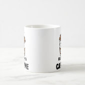 Running On Caffeine Funny Coffee Mug Gift コーヒーマグカップ (中央)
