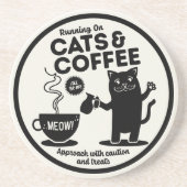 Running on Cats and Coffee  コースター (正面)
