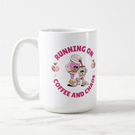 Running on Coffee and Chaos Sticker コーヒーマグカップ