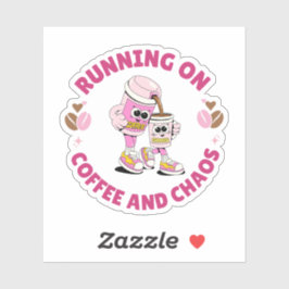 Running on Coffee and Chaos Sticker シール