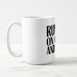 Running on Coffee & Chaos – Funny Workday Classic  コーヒーマグカップ